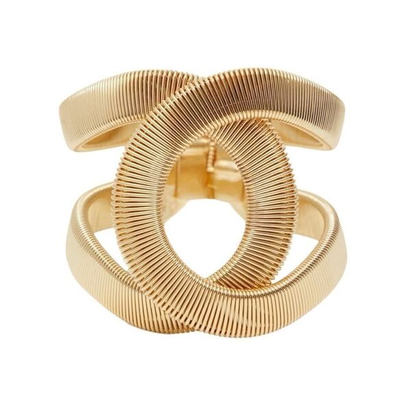 Fashion Design Gold Plated Cuff Bracelet - Picture 4 of 11